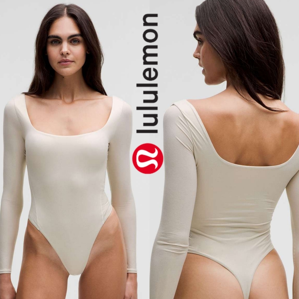 🆕️ Lululemon *Shine* Wundermost Ultra-Soft Nulu Square-Neck Bodysuit